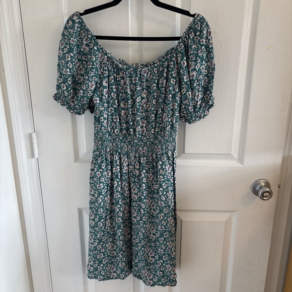 Luxology Teal Floral Dress - Picture 7 of 8